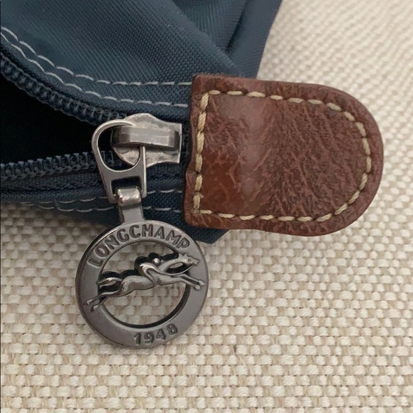 Longchamp navy tote medium bag - Picture 7 of 8